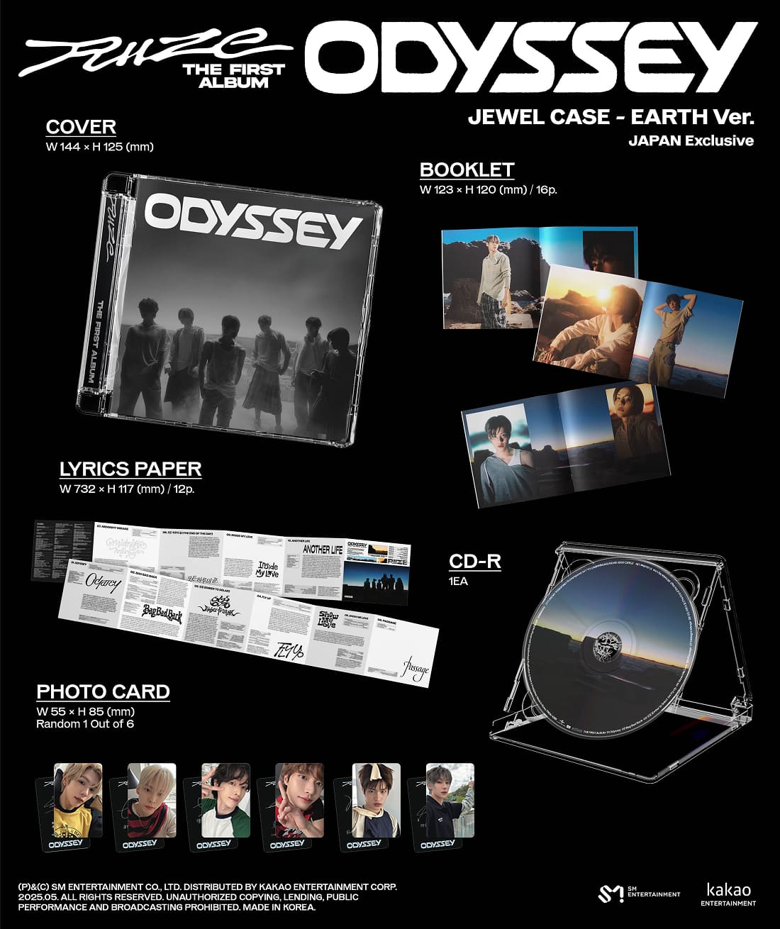 RIIZE The 1st Album『ODYSSEY』Jewel Case Ver.