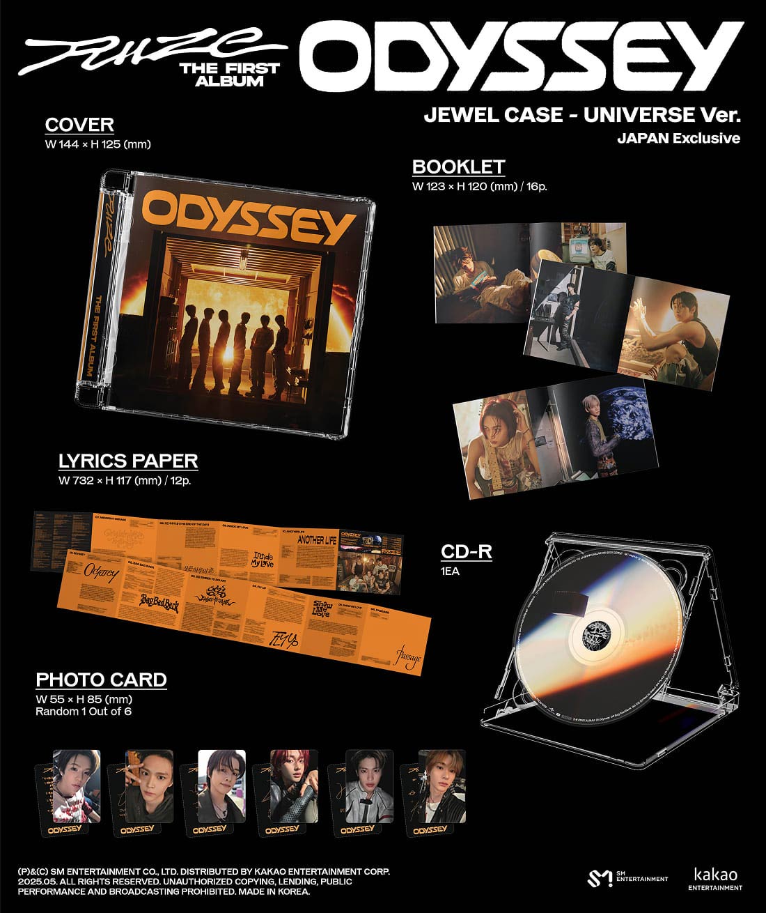 RIIZE The 1st Album『ODYSSEY』Jewel Case Ver.