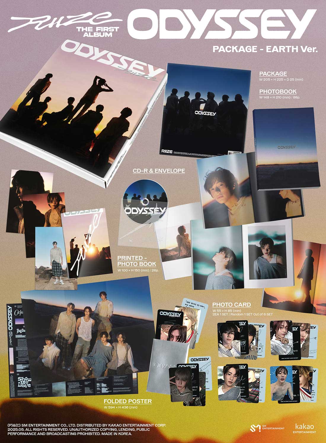RIIZE The 1st Album『ODYSSEY』PACKAGE Ver.