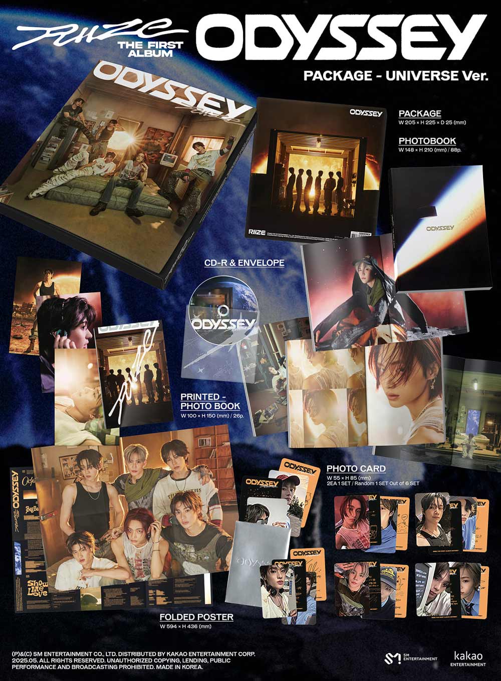 RIIZE The 1st Album『ODYSSEY』PACKAGE Ver.