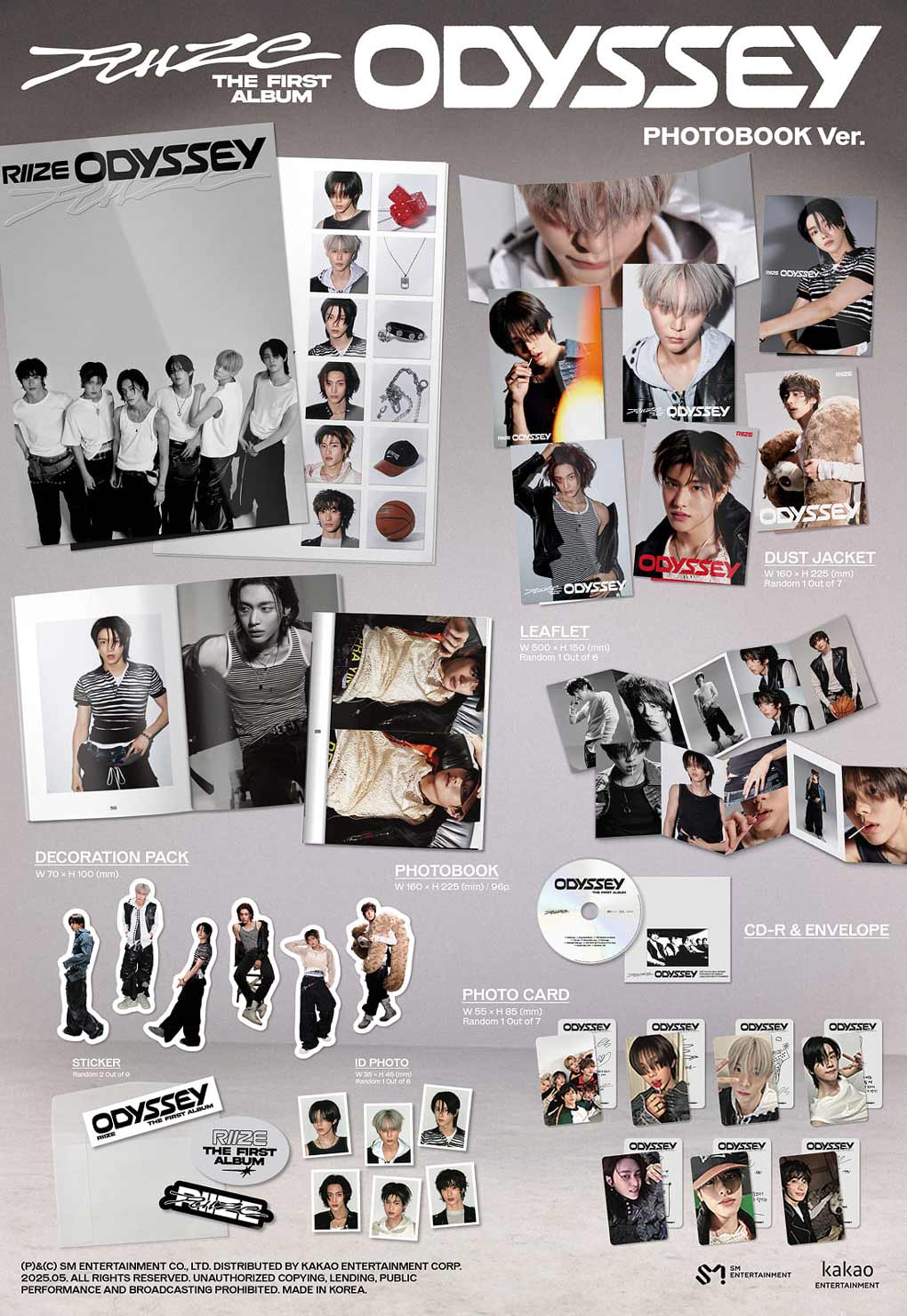 RIIZE The 1st Album『ODYSSEY』PHOTOBOOK Ver.