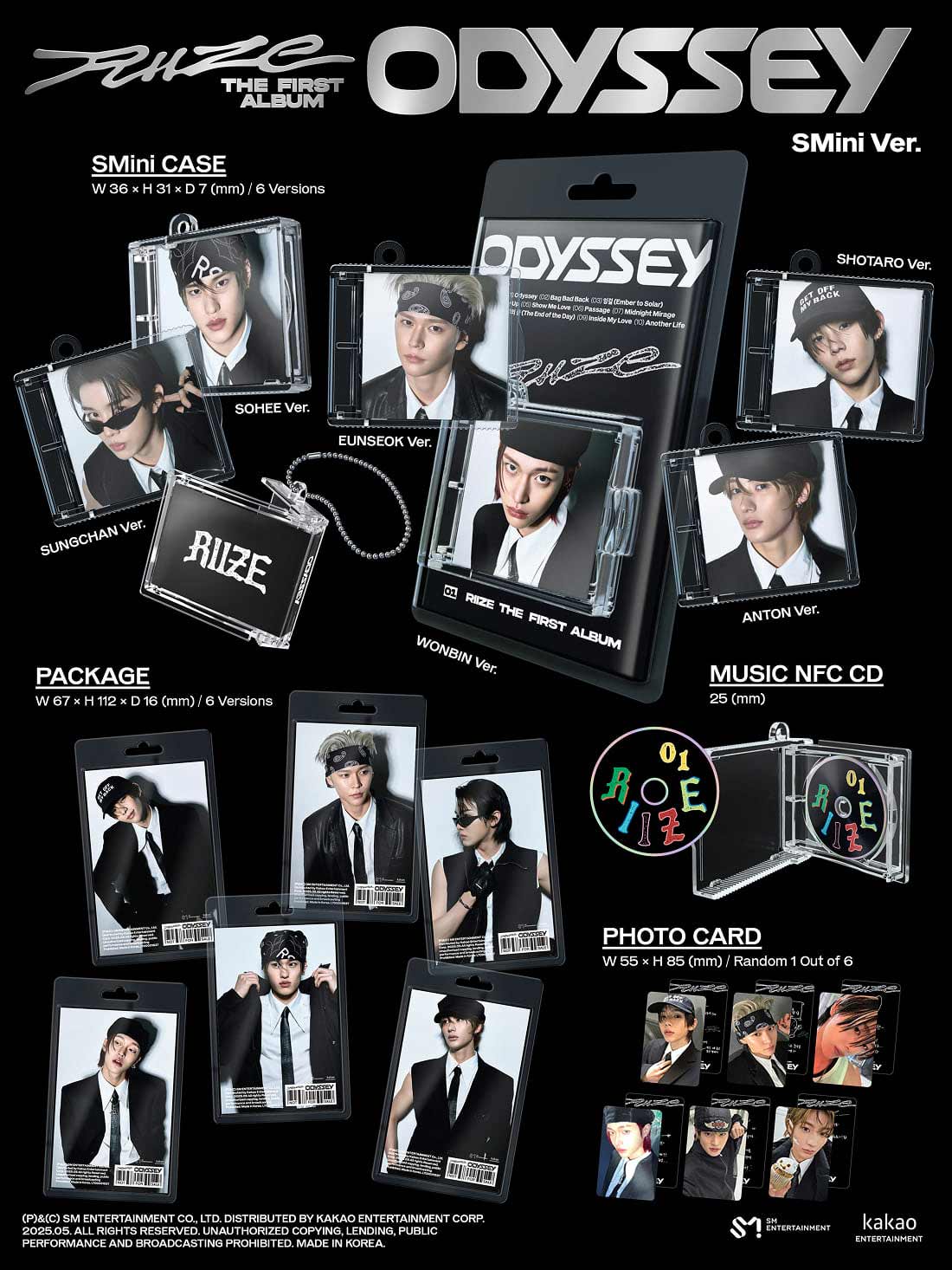 RIIZE The 1st Album『ODYSSEY』SMini Ver.